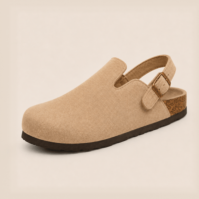 Genuine Suede Backstrap Clogs