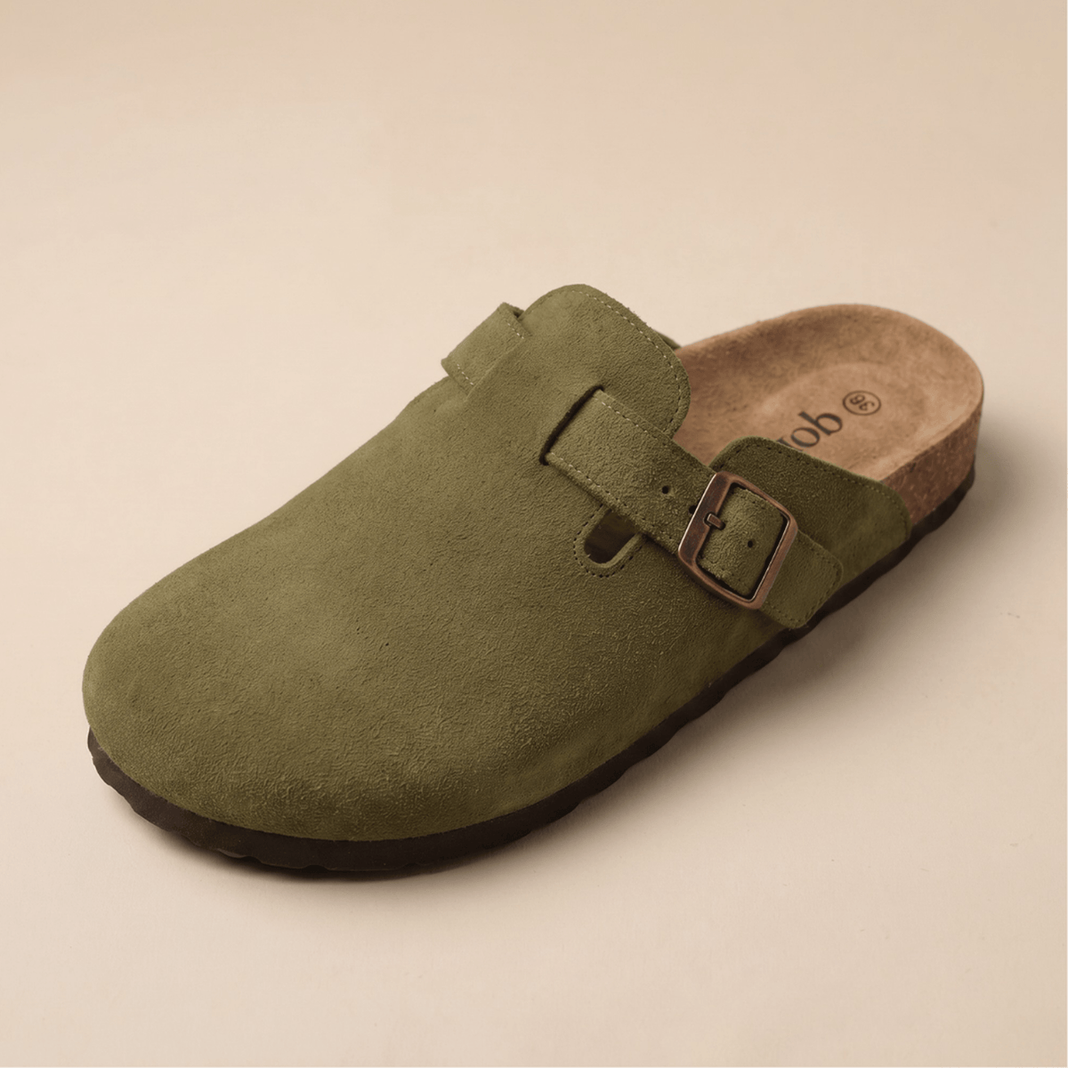 Genuine Suede Clogs by Qom