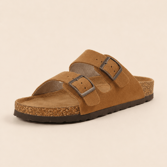 Premium Genuine Suede Sandals by Qom