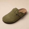 Genuine Suede Clogs by Qom